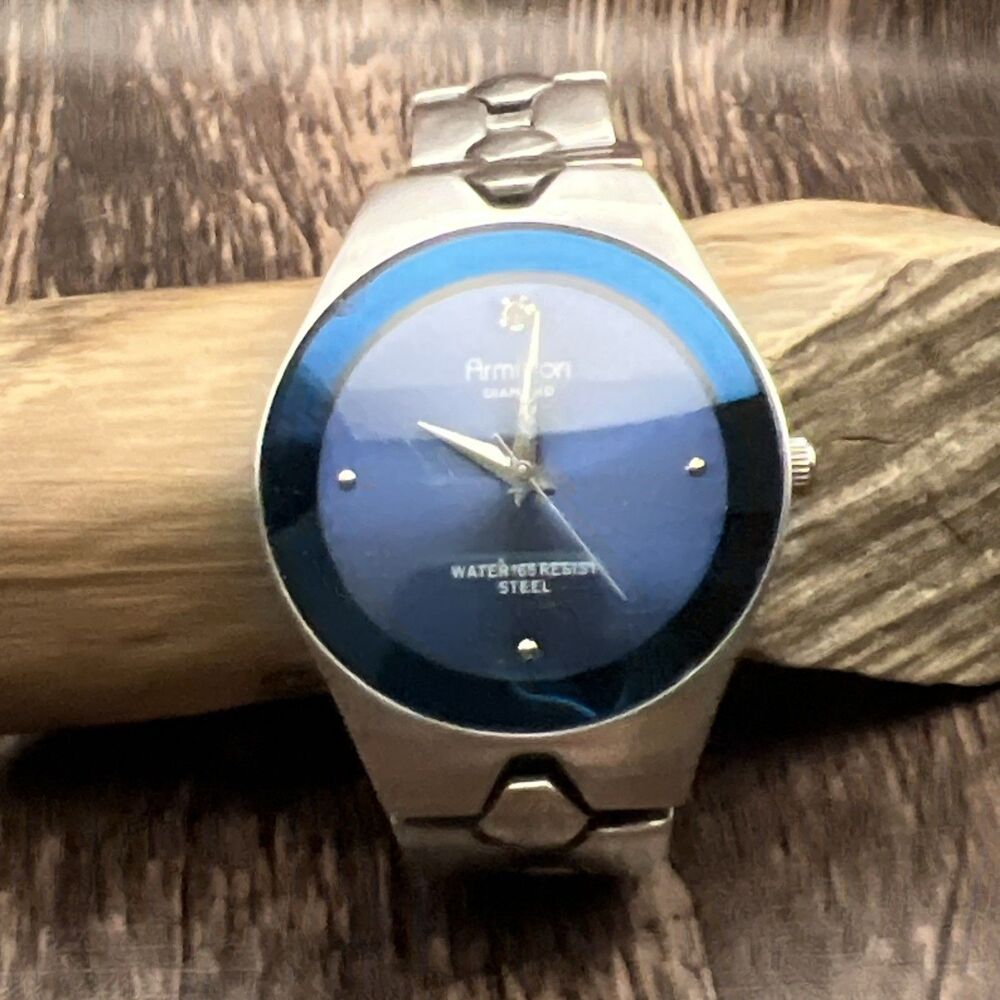 Armitron Diamond Quartz Blue Dial Men’s watch Working